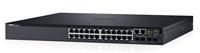Dell Networking S3124 - Switch - C3 - Managed - 24 x 10/100/1000 + 2 x 10 Gigabit SFP+ + + 2 x SFP Gigabit gecombineerd - luchtstroom van voor naar achteren - op Rack Smart Value monteerbaar - thumbnail