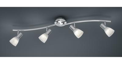 Trio Moderne plafondspotLevisto 4-lichts nikkel mat - 871010407