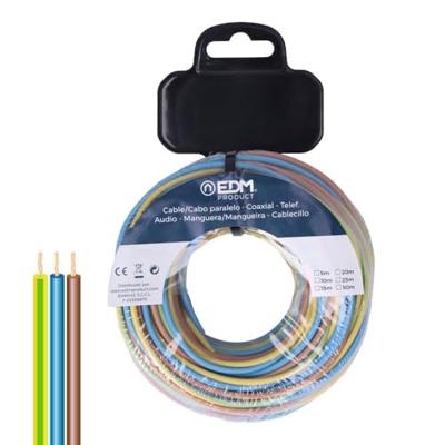 EDM Product Parallelle kabel EDM 28737, blauw, bruin, 25 m, spoel h07z1-k, merk EAN: 8425998287370