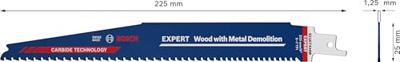 Bosch Accessoires Expert 'Wood with Metal Demolition' S 1167 XHM reciprozaagblad 10-delig - 1 stuk(s) - 2608900400 Bosch Accessoires Expert 'Wood with Metal Demolition' S 1167 XHM reciprozaagblad 10-delig - 1 stuk(s) - 2608900400