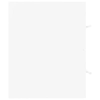 Wastafelkast met ingebouwde wastafel spaanplaat wit