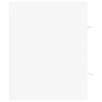 Wastafelkast met ingebouwde wastafel spaanplaat wit - thumbnail