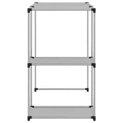 VidaXL Opbergrek voor boven wasmachine 87x55x90,5 cm ijzer grijs
