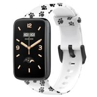 By Qubix - Siliconen bandje met print - Dierenpootjes - Compatible met Xiaomi Smart band 7 Pro - Compatible Xiaomi bandje - thumbnail