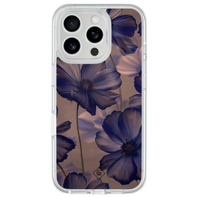 iPhone 16 Pro hybride hoesje - Twilight petals