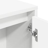 Boekenkast 89x24x101,5 cm bewerkt hout wit - thumbnail