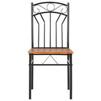 Eetkamerstoelen 4 st MDF bruin - thumbnail