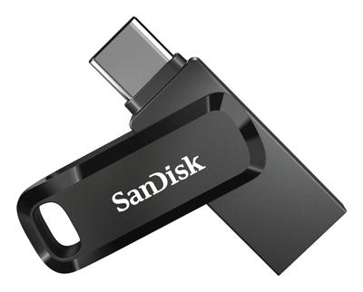 SanDisk ultra dual drive go 32 gb usb-stick (zwart, usb-a 3.2 (5 gbit/s), usb-c 3.2 (5 gbit/s))