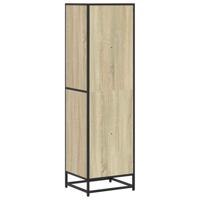 Boekenkast 40x35x139 cm bewerkt hout sonoma eikenkleurig - thumbnail
