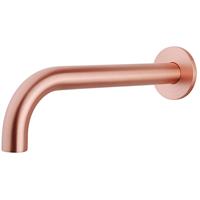 Wiesbaden Inbouw Baduitloop Rond 25cm - Geborsteld Koper - thumbnail