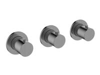 Afbouwdeel Thermostatische Douchekraan BWS Cemal Met 2 Stopkranen Gunmetal PVD - thumbnail