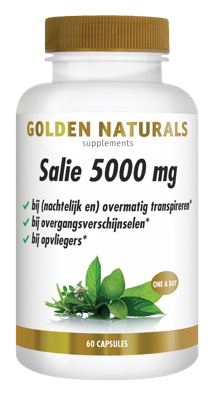 Golden Naturals Salie 5000mg 60 Capsules Golden Naturals Salie 5000mg 60 Capsules