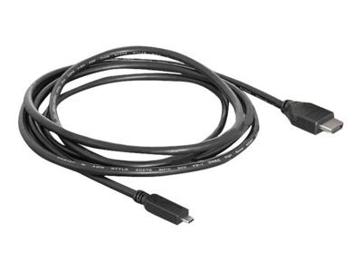 Delock 82664 Kabel High Speed HDMI met Ethernet A male > Micro-D male 2 m Delock 82664 Kabel High Speed HDMI met Ethernet A male > Micro-D male 2 m