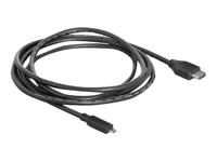Delock 82664 HDMI-kabel HDMI Aansluitkabel HDMI-A-stekker, HDMI-micro-D-stekker 2 m Zwart 4K UHD, Vergulde steekcontacten - thumbnail