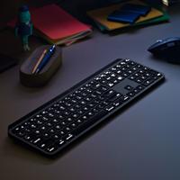 Logitech MX Keys for Mac toetsenbord RF-draadloos + Bluetooth QWERTY US International Aluminium, Zwart - thumbnail