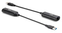 club3D CAC-1421 USB 3.2 Gen 1 (USB 3.0) / RJ45 Adapter [1x USB-A-stekker - 1x RJ45-bus] Zwart 12 cm - thumbnail
