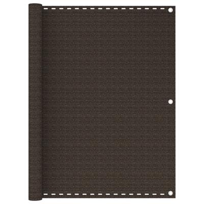 VidaXL Balkonscherm 120x400 cm hdpe bruin