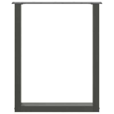 Salontafelpoten 2 st U-vormig 70x(72-73) cm staal zwart Salontafelpoten 2 st U-vormig 70x(72-73) cm staal zwart