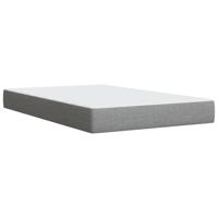 Boxspring met matras stof lichtgrijs 140x190 cm - thumbnail