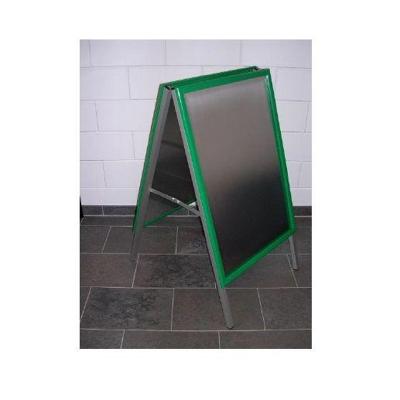 Stoepbord 59x84 cm groen klapprofiel A1 - 2 stuks