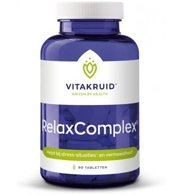 Vitakruid RelaxComplex oa Magnesium Tauraat & Vitamine D3 90 Vitakruid RelaxComplex oa Magnesium Tauraat & Vitamine D3 90