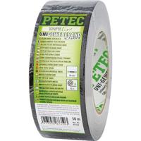 PETEC textieltape "uni" fabric tape 50m black - thumbnail