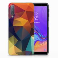 Samsung Galaxy A7 (2018) TPU Hoesje Polygon Color - thumbnail