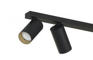Lyora OpbouwspotMono zwart met goud - 7768