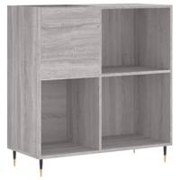 Platenkast 84,5x38x89 cm bewerkt hout grijs sonoma eikenkleurig - thumbnail