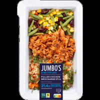 Jumbo&apos;s Pulled Chicken Mexicaanse Stijl met Zilvervliesrijst Proteinerijk 475 g - thumbnail