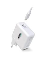 Wandlader + USB-Kabel C Urban Factory GSC65UF Wit - thumbnail