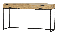 WOOOD Bureau 'Silas' Eiken, 140 x 44cm, kleur Naturel - thumbnail