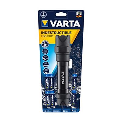 Varta Indestructible F30 Pro 18714101421 Zaklamp LED werkt op batterijen 650 lm 363 g