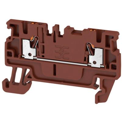 Weidmüller 2508200000 Doorgangsklem 3.5 mm Spanveer Bruin 100 stuk(s) Piece