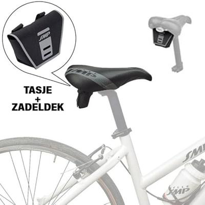 Selle SMP Smp handgemaakt zadeltasje met luxe regencover (univ.)