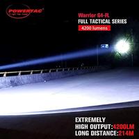 Powertac WAR-G4 FLW Zaklamp werkt op een accu LED 4200 lm 152 g - thumbnail