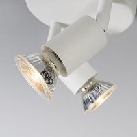 QAZQA Moderne spot wit kantelbaar rond 2-lichts - Jeany - thumbnail