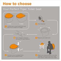 Toiletzitting Tiger Blackwash Softclose Hout Zwart - thumbnail