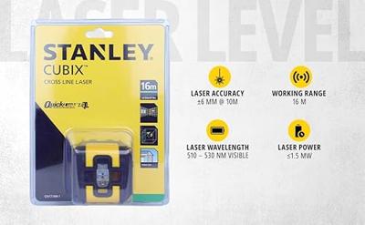 Stanley lasers Cubix Cross Line Green Beam Laser Level - STHT77499-1 - STHT77499-1