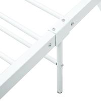Bedframe metaal wit 140x200 cm - thumbnail