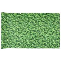 VidaXL Balkonscherm plantpatroon 600x120 cm pvc groen - thumbnail