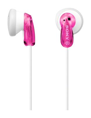 Sony Mdr-E9Lp In-Ear/In-Ear Koptelefoon (1,2M Kabel, Neodymium Magneet, Voor Mp3-Speler, Walkman, Ipod) Wit/Roze