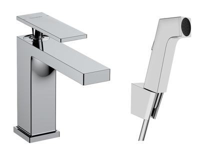 Hansgrohe Tecturis E ééngreeps wastafelkraan 110 met bidet handdouche en doucheslang 160 cm, chroom