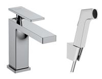 Hansgrohe Tecturis E ééngreeps wastafelkraan 110 met bidet handdouche en doucheslang 160 cm, chroom - thumbnail
