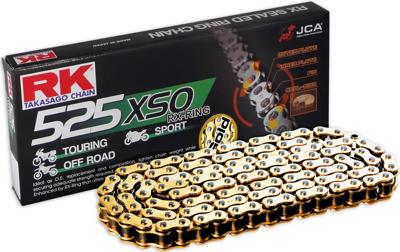 RK Chains 525 xso 100 n gold/gold open