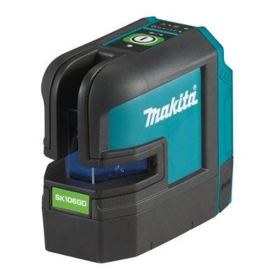 Makita sk106gdz kruislijn / punt laser groen zonder accu's en lader, in doos met tas - sk106gdz