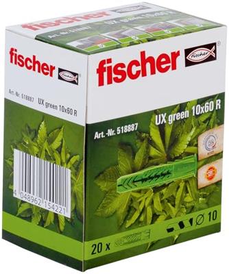Fischer 518887 UX GREEN 10 x 60 R Universele pluggen 60 mm 10 mm 20 stuk(s)