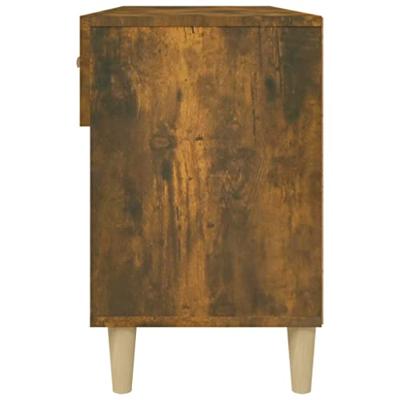 VidaXL Schoenenkast 102x35x55 cm bewerkt hout gerookt eikenkleurig
