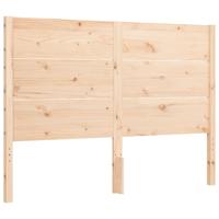 Bedframe met hoofdbord massief hout 160x200 cm - thumbnail