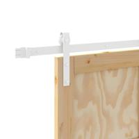 schuifdeur met beslag 73,5x211 cm massief grenenhout - thumbnail